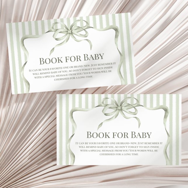 Retro Bow Cafe Bebe Coffee Book For Baby Shower Begleitkarte (Von Creator hochgeladen)