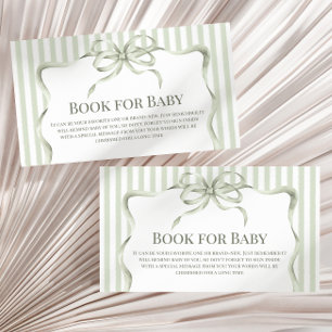 Retro Bow Cafe Bebe Kaffee Buch Für Baby Shower Begleitkarte