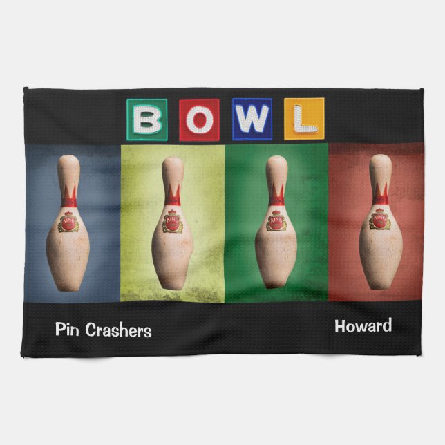 Retro Bowl, Team Bowling Handtücher (Horizontal)
