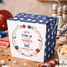 Retro Bowling 1st Birthday Party – Fun Kids Geschenkschachtel