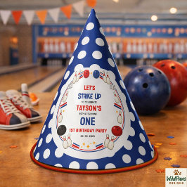 Retro Bowling 1st Birthday Party – Fun Kids Partyhütchen