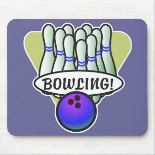 Retro-Bowling-Design Mousepad