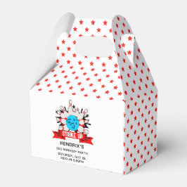 Retro Bowling Kids 1st Birthday Party Geschenkschachtel