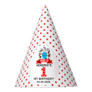 Retro-Bowling-Kinder 1. Geburtstagsfeier Partyhütchen
