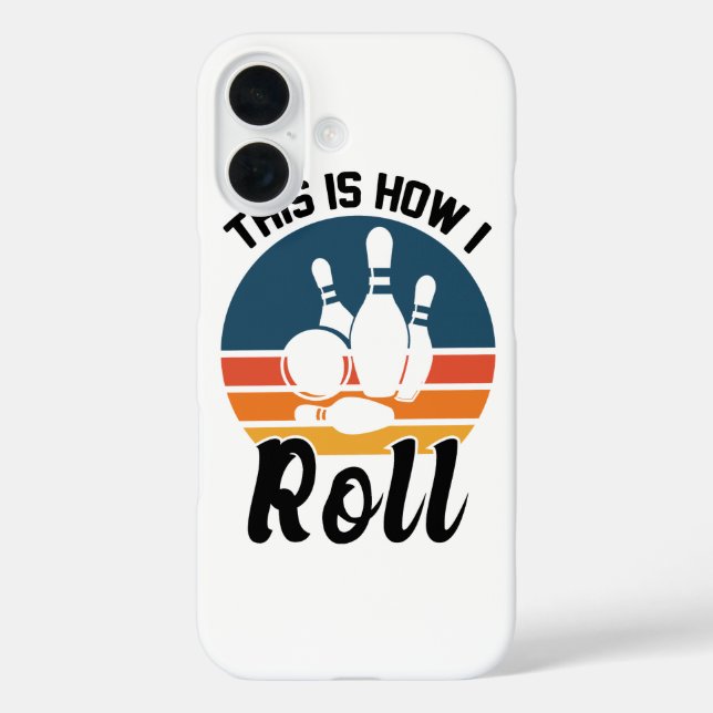 Retro-Bowling-Sportteam-Zitat Case-Mate iPhone Hülle (Rückseite)