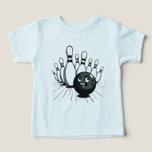 Retro Bowling T - Shirt - Vintager Stoß