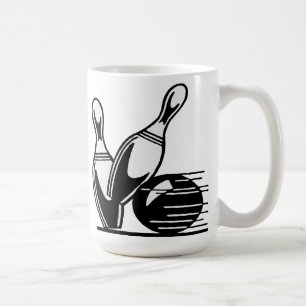 Retro-Bowlingpins anpassbar Tasse