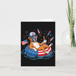 Retro Boxer Bier USA 250. Jubiläum 4. Juli Karte