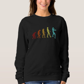 Retro Boxer Evolution Thai Boxer Kickboxer Boxer Sweatshirt