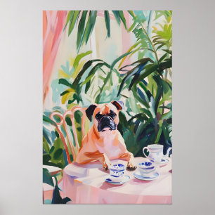 Retro-Boxer-Plakat, Boxer-Ölgemälde, Vintage Poster