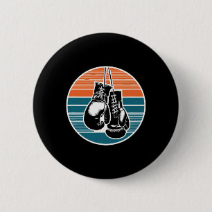 Retro-Boxhandschuhe Sonnenuntergang Kickboxen Boxf Button