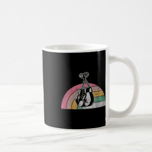 Retro Boxing Gloves Rainbow Vibes Kaffeetasse