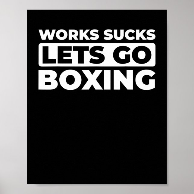 Retro Boxing Gloves - Sparring Fighter Vintag Box Poster (Vorne)