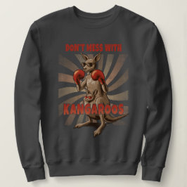 Retro Boxing Kangaroo - Funny Animal Sweatshirt