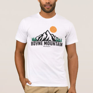 Retro Boyne Mountain Ski Sunset T-Shirt