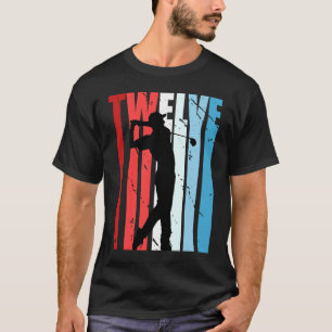Retro-Boys 12. Golf-Geburtstag Spieler Vintage Gol T-Shirt