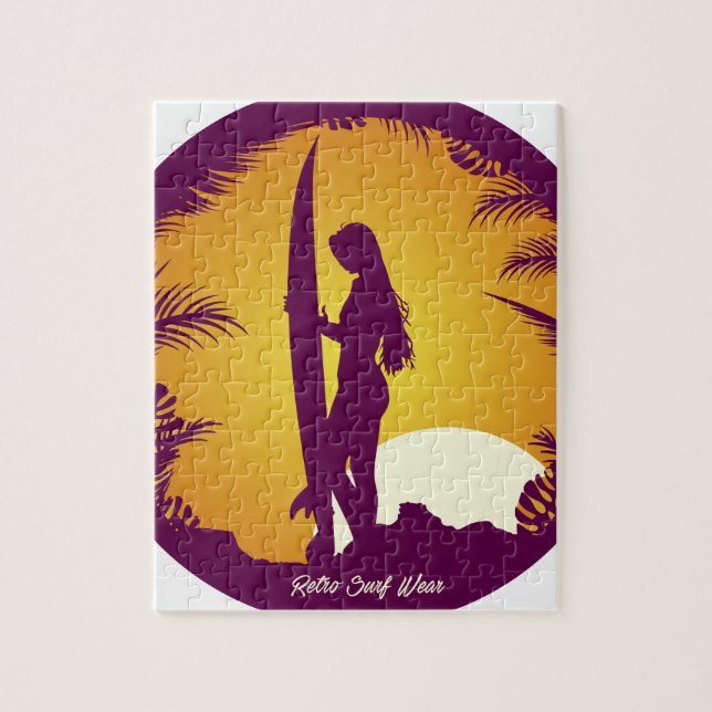 Retro Brandungs-Abnutzung Puzzle (Vertikal)