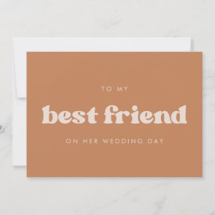 Retro brauner Zucker Zur Hochzeit meiner besten Fr Einladung