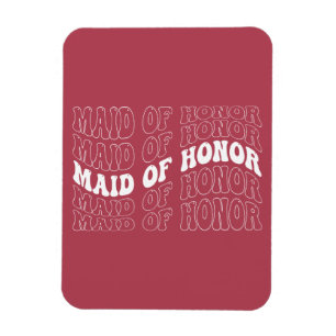 Retro-Braut Brautjungfer Magnet