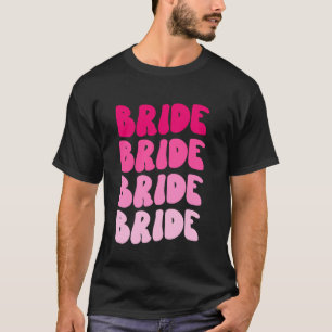 Retro-Braut Hochzeit Brautjunggesellinnenabschied T-Shirt
