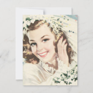 Retro-Brautparty der 40er Jahre Einladung