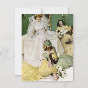 Retro-Brautparty der 40er Jahre Einladung