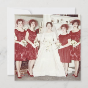 Retro-Brautparty der 60er Einladung