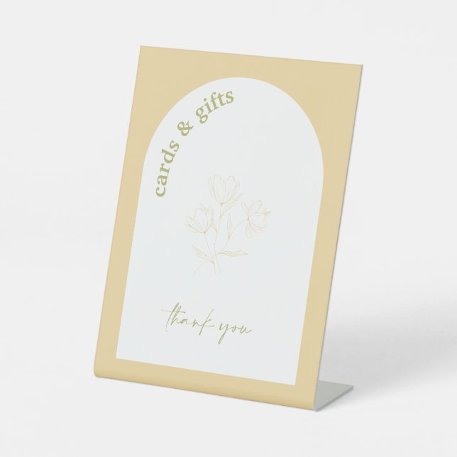 Retro Brautparty Hochzeitsgeschenk Tafel Zeichen A Sockelschild (Vorderseite)