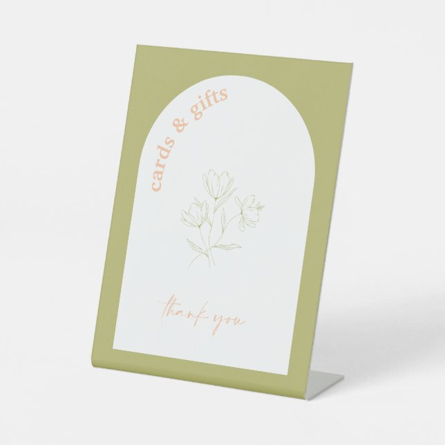 Retro Brautparty Hochzeitsgeschenk Tafel Zeichen A Sockelschild (Vorderseite)