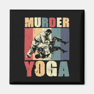 Retro Brazilian Jiu Jitsu Mord Yoga Lustig Bjj Mam Magnet