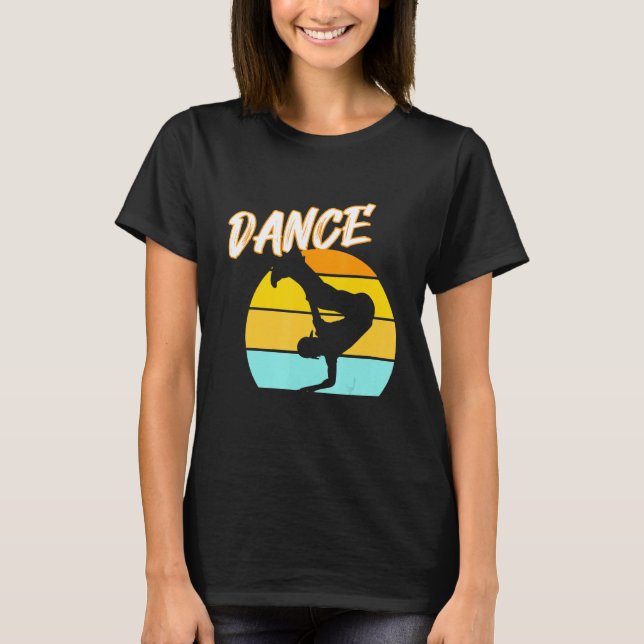 Retro Break Dance T-Shirt (Vorderseite)