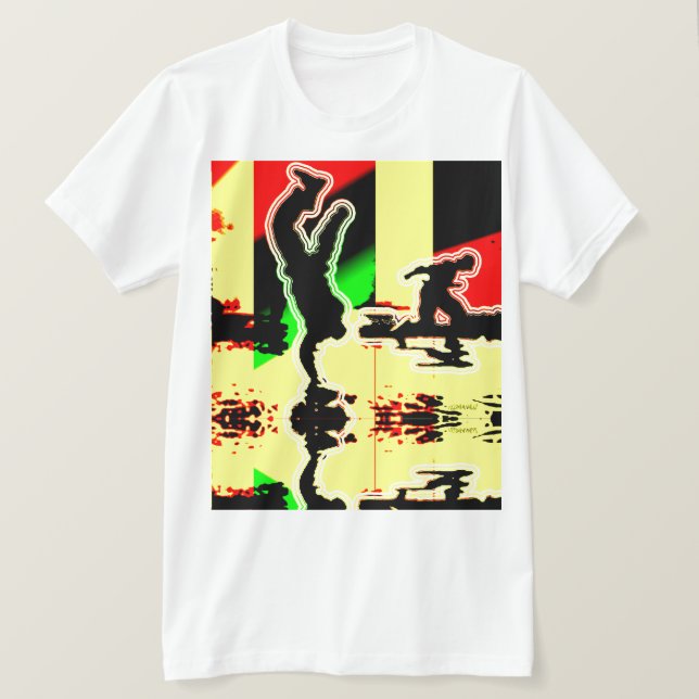 Retro Breakdance Handstand T-Shirt (Design vorne)