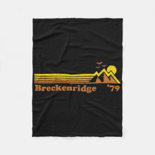 Retro Breckenridge Ski Resort Colorado Snowboard S Fleecedecke