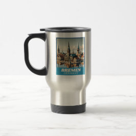 Retro Bremen Skyline Reisebecher