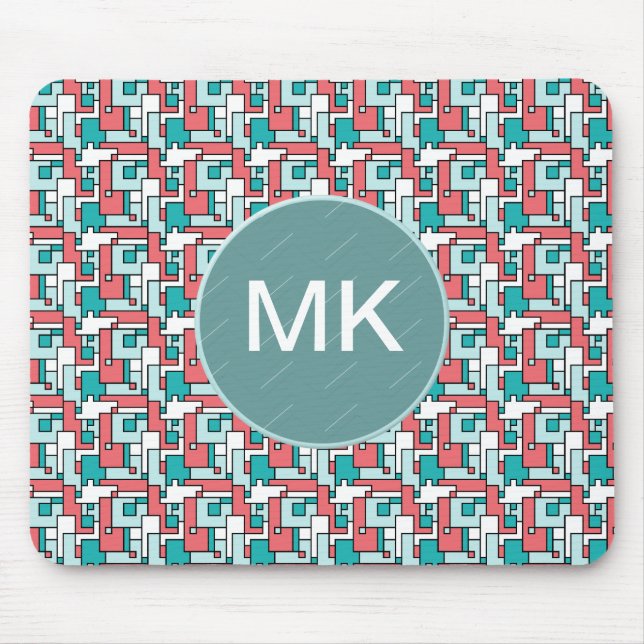 Retro Brick Muster Mousepad (Vorne)