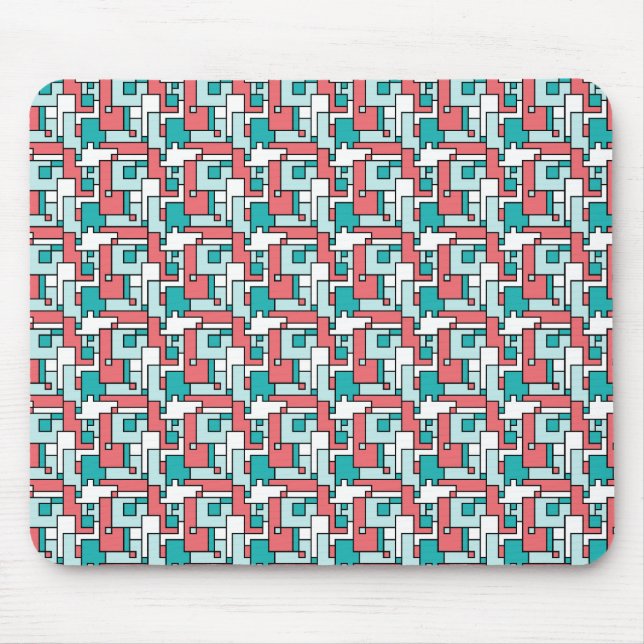 Retro Brick Muster Mousepad (Vorne)