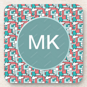 Retro Brick Muster Untersetzer