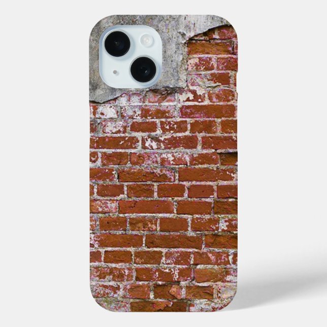 Retro Brick Wall Design Handy Case (Rückseite)