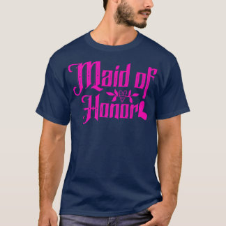 Retro Bride Bachelorette Party Maid Of Honor 438 T-Shirt