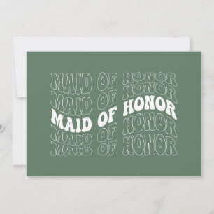 Retro Bride Bridesmaid Einladung