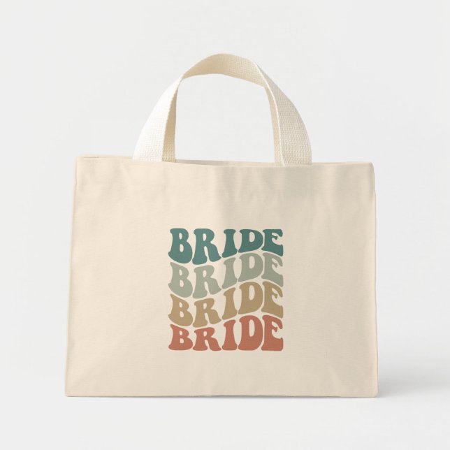 Retro Bride Mini Stoffbeutel (Vorne)