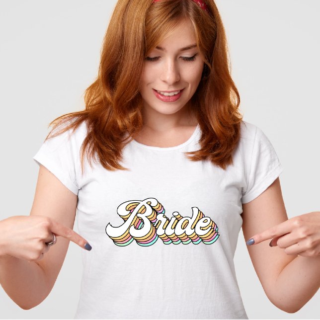 Retro Bride Shirt, Bride Shirt Bachelorette Shirt (Von Creator hochgeladen)
