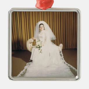 Retro Bride Silbernes Ornament