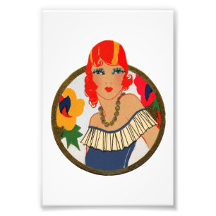 Retro Bridge Tally Redhead Fotodruck