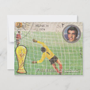 Retro-Briefmarke München Mitteilungskarte