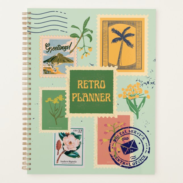Retro Briefmarken Planer (Vorderseite)