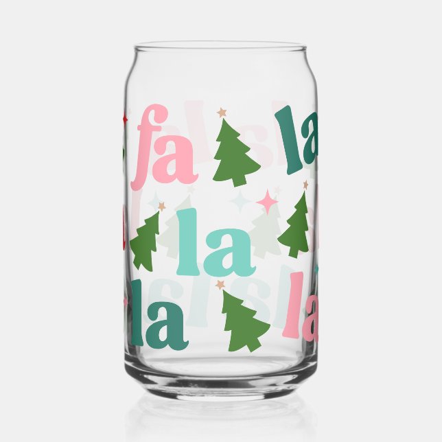 Retro Bright Christmas Tree Fa La La La Dosenglas (Links)