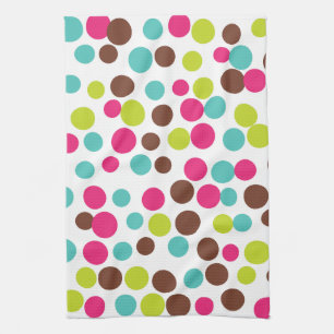 Retro Bright Dots Küchenhandtuch Geschenk Geschirrtuch