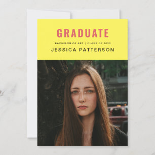 Retro Bright Graduate Ankündigung