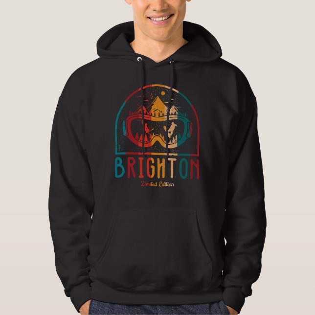 Retro Brighton Mountain Ski Hoodie (Vorderseite)